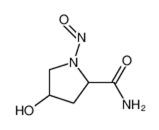 Picture of 2-Pyrrolidinecarboxamide,4-hydroxy-1-nitroso-,L-trans-(8CI)