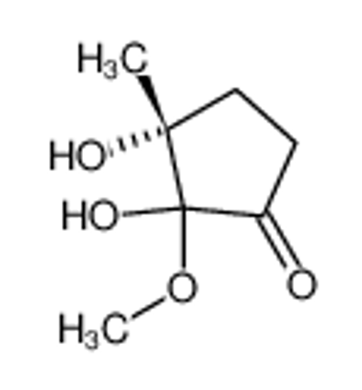 Picture of Cyclopentanone, 2,3-dihydroxy-2-methoxy-3-methyl-, (3R)- (9CI)