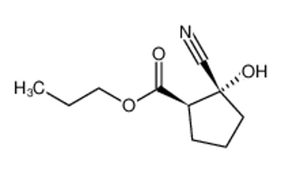 Picture of Cyclopentanecarboxylic acid, 2-cyano-2-hydroxy-, propyl ester, (1R,2R)- (9CI)