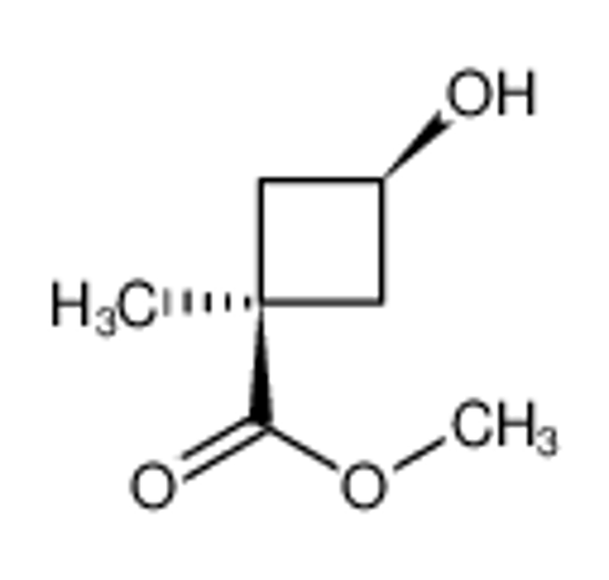 Picture of Cyclobutanecarboxylic acid, 3-hydroxy-1-methyl-, methyl ester, cis- (9CI)