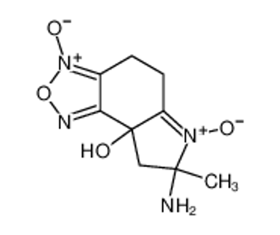 Изображение 8aH-Pyrrolo[3,2-e]-2,1,3-benzoxadiazol-8a-ol,7-amino-4,5,7,8-tetrahydro-7-methyl-,3,6-dioxide(9CI)