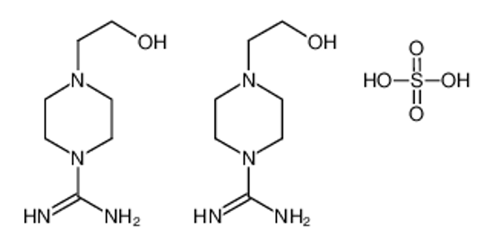 Picture of 4-(2-hydroxyethyl)piperazine-1-carboximidamide,sulfuric acid