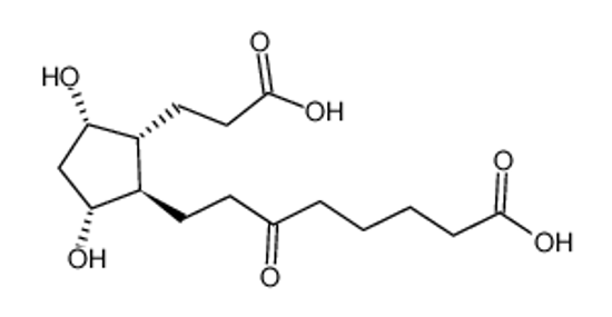 Picture of 9ALPHA,11ALPHA-DIHYDROXY-15-OXO-2,3,4,5-TETRANOR-PROSTAN-1,20-DIOIC ACID