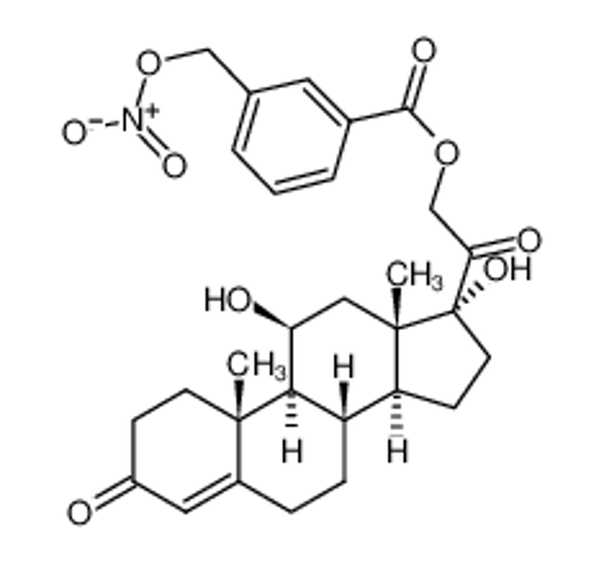 Изображение 11BETA,17,21-TRIHYDROXY-PREGN-4-ENE-3,20-DIONE METHYL ESTER 3-[(NITROOXY) METHYL]-BENZOIC ACID