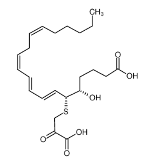 Picture of (5S,6R,7E,9E,11Z,14Z)-6-(2-carboxy-2-oxoethyl)sulfanyl-5-hydroxyicosa-7,9,11,14-tetraenoic acid