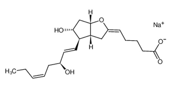 Изображение sodium,6-[5-hydroxy-4-(3-hydroxyocta-1,5-dienyl)-3,3a,4,5,6,6a-hexahydrocyclopenta[b]furan-2-ylidene]hexanoate