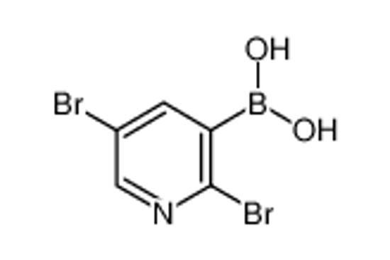 Picture of (2,5-dibromopyridin-3-yl)boronic acid
