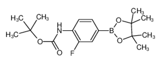 Picture of 4-(BOC-amino)-3-fluorophenyl boronic acid, pinacol ester