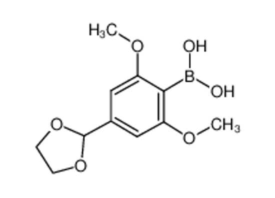 Picture of [4-(1,3-dioxolan-2-yl)-2,6-dimethoxyphenyl]boronic acid