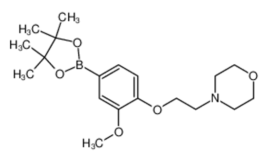 Picture of 4-[2-[2-methoxy-4-(4,4,5,5-tetramethyl-1,3,2-dioxaborolan-2-yl)phenoxy]ethyl]morpholine