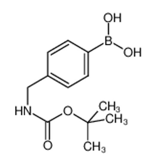 Picture of [4-[[(2-methylpropan-2-yl)oxycarbonylamino]methyl]phenyl]boronic acid