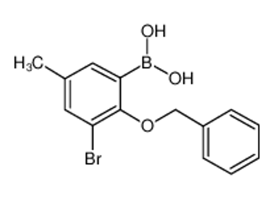 Picture of (2-(Benzyloxy)-3-bromo-5-methylphenyl)boronic acid