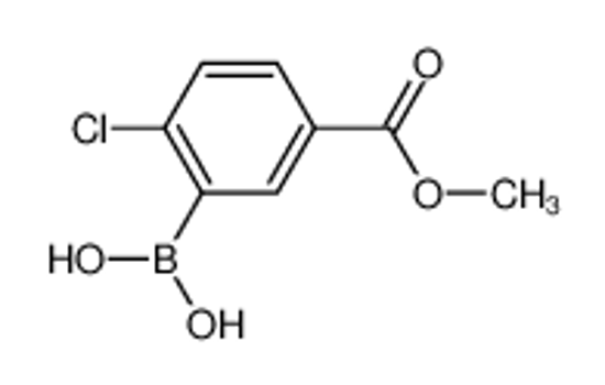 Picture of (2-chloro-5-methoxycarbonylphenyl)boronic acid