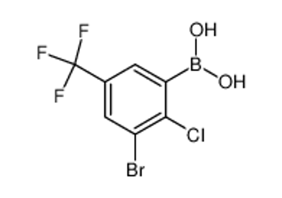 Изображение (3-Bromo-2-chloro-5-(trifluoromethyl)phenyl)boronic acid