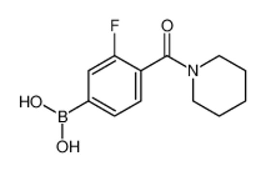 Picture of (3-Fluoro-4-(piperidine-1-carbonyl)phenyl)boronic acid