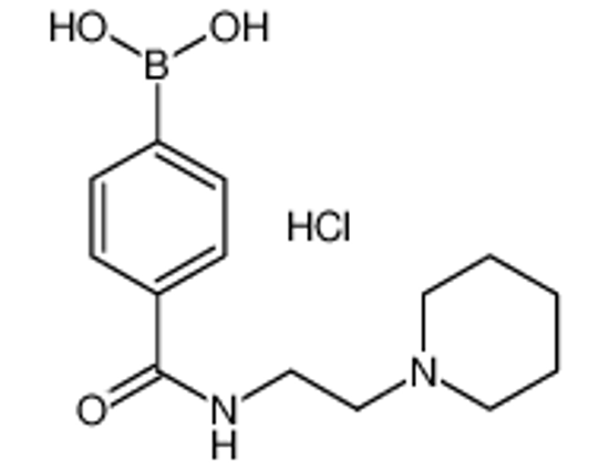 Picture of [4-(2-piperidin-1-ylethylcarbamoyl)phenyl]boronic acid,hydrochloride