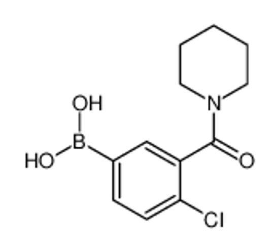 Picture of [4-chloro-3-(piperidine-1-carbonyl)phenyl]boronic acid