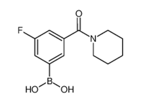 Picture of (3-Fluoro-5-(piperidine-1-carbonyl)phenyl)boronic acid