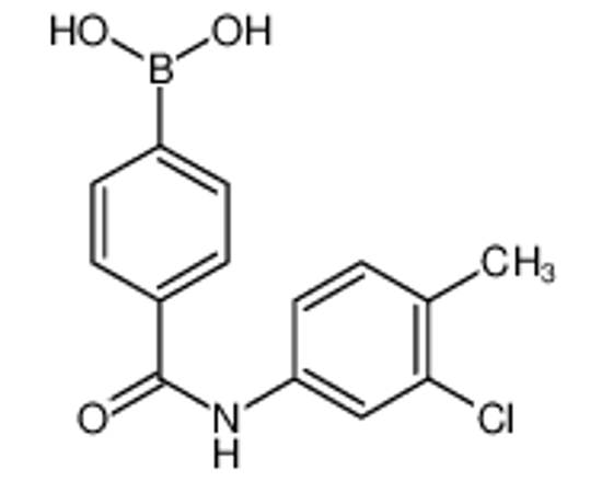 Picture of [4-[(3-chloro-4-methylphenyl)carbamoyl]phenyl]boronic acid