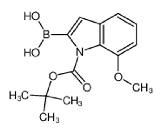 Picture of (1-(tert-Butoxycarbonyl)-7-methoxy-1H-indol-2-yl)boronic acid