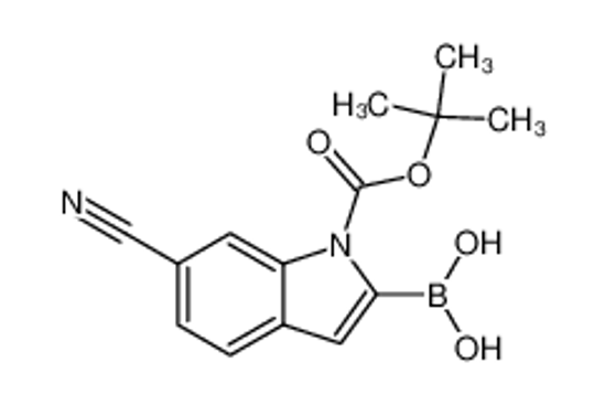 Изображение (1-(tert-Butoxycarbonyl)-6-cyano-1H-indol-2-yl)boronic acid