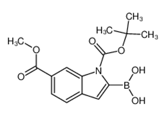 Picture of (1-(tert-Butoxycarbonyl)-6-(methoxycarbonyl)-1H-indol-2-yl)boronic acid