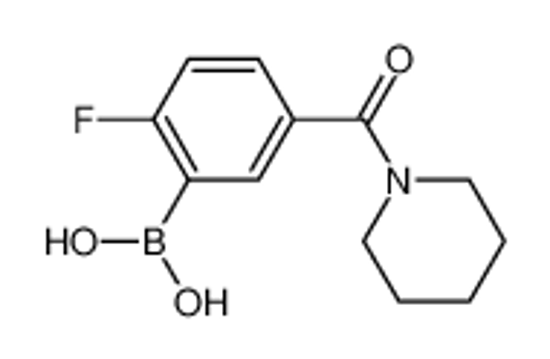 Picture of (2-Fluoro-5-(piperidine-1-carbonyl)phenyl)boronic acid