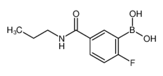 Изображение (2-Fluoro-5-(propylcarbamoyl)phenyl)boronic acid