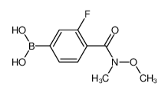 Picture of [3-fluoro-4-[methoxy(methyl)carbamoyl]phenyl]boronic acid
