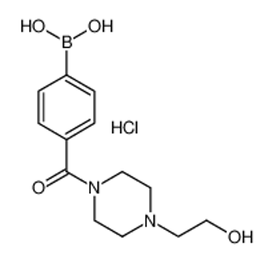 Imagem de [4-[4-(2-hydroxyethyl)piperazine-1-carbonyl]phenyl]boronic acid,hydrochloride