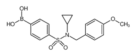 Picture of [4-[cyclopropyl-[(4-methoxyphenyl)methyl]sulfamoyl]phenyl]boronic acid