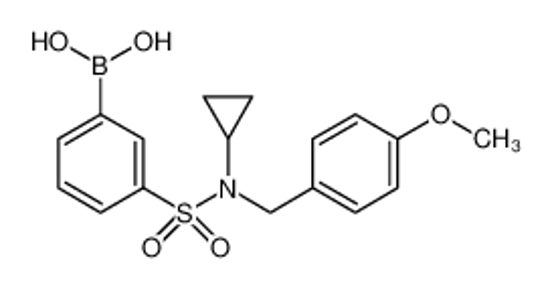 Picture of [3-[cyclopropyl-[(4-methoxyphenyl)methyl]sulfamoyl]phenyl]boronic acid