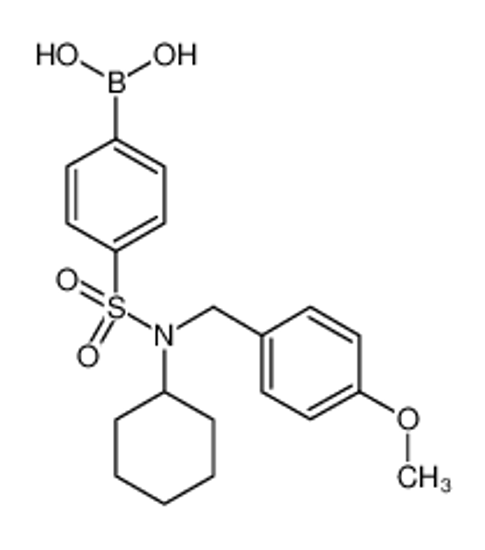 Picture of [4-[cyclohexyl-[(4-methoxyphenyl)methyl]sulfamoyl]phenyl]boronic acid
