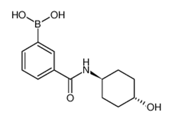 Picture of [3-[(4-hydroxycyclohexyl)carbamoyl]phenyl]boronic acid