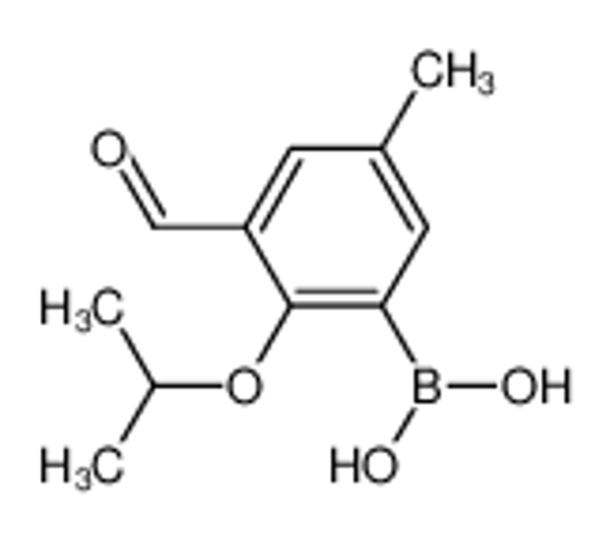 Picture of (3-formyl-5-methyl-2-propan-2-yloxyphenyl)boronic acid