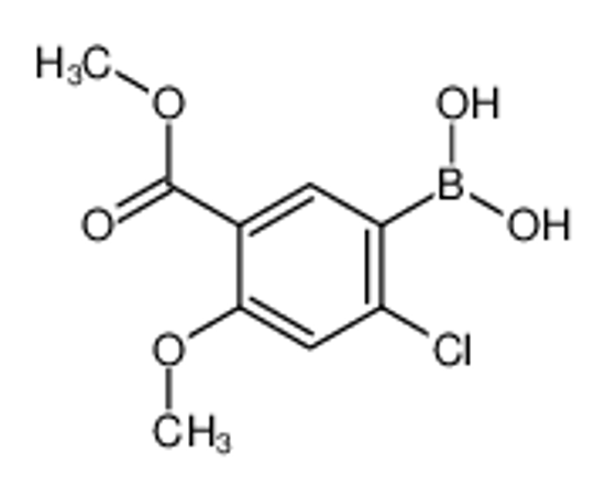Picture of (2-Chloro-4-methoxy-5-(methoxycarbonyl)phenyl)boronic acid