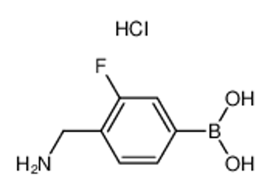 Picture of [4-(aminomethyl)-3-fluorophenyl]boronic acid,hydrochloride