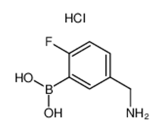 Picture of [5-(aminomethyl)-2-fluorophenyl]boronic acid,hydrochloride