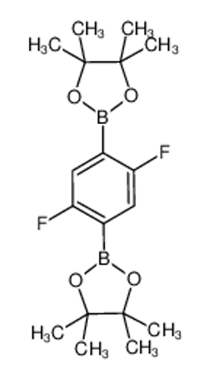 Picture of 2,5-Difluoro-1,4-phenylenediboronic acid, pinacol ester,2,2'-(2,5-Difluoro-1,4-phenylene)bis(4,4,5,5-tetramethyl-1,3,2-dioxaborolane)