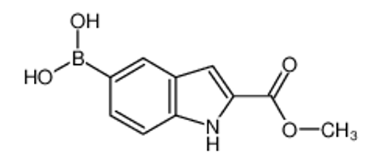 Picture of (2-methoxycarbonyl-1H-indol-5-yl)boronic acid