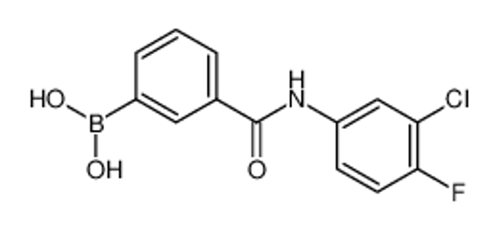 Picture of [3-[(3-chloro-4-fluorophenyl)carbamoyl]phenyl]boronic acid