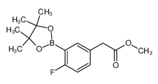 Imagem de Methyl 2-(4-fluoro-3-(4,4,5,5-tetramethyl-1,3,2-dioxaborolan-2-yl)phenyl)acetate