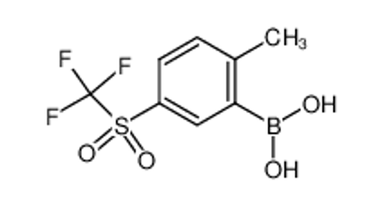 Picture of (2-Methyl-5-((trifluoromethyl)sulfonyl)phenyl)boronic acid