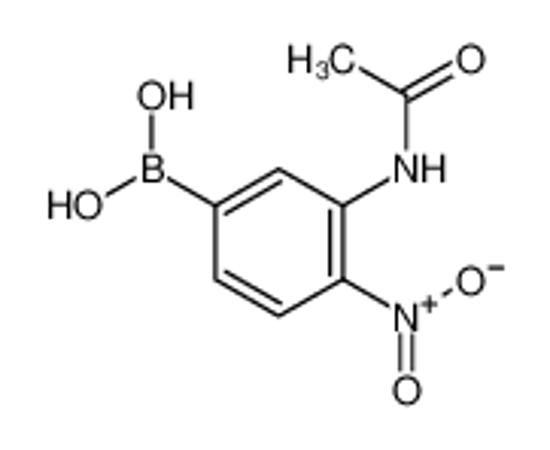 Picture of (3-acetamido-4-nitrophenyl)boronic acid