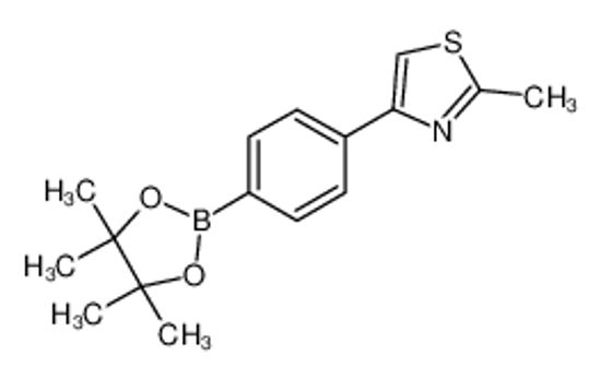 Picture of 2-methyl-4-[4-(4,4,5,5-tetramethyl-1,3,2-dioxaborolan-2-yl)phenyl]-1,3-thiazole