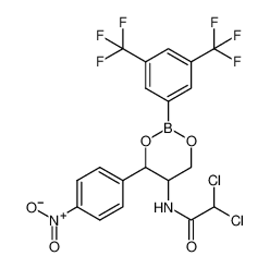 Picture of N-[2-[3,5-bis(trifluoromethyl)phenyl]-4-(4-nitrophenyl)-1,3,2-dioxaborinan-5-yl]-2,2-dichloroacetamide