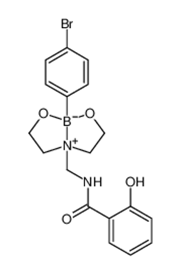 Picture of N-[[5-(4-bromophenyl)-4,6-dioxa-1-azonia-5-boranuidabicyclo[3.3.0]octan-1-yl]methyl]-2-hydroxybenzamide
