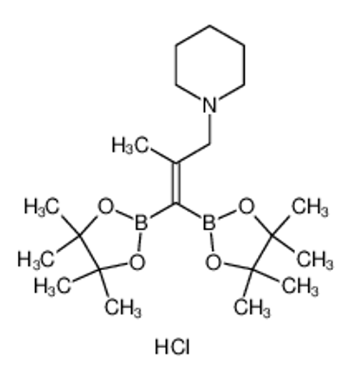 Picture of 1-[2-methyl-3,3-bis(4,4,5,5-tetramethyl-1,3,2-dioxaborolan-2-yl)prop-2-enyl]piperidine,hydrochloride