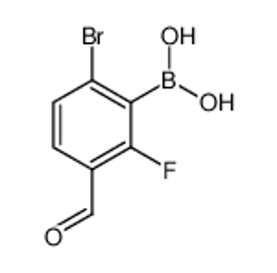 Изображение (6-bromo-2-fluoro-3-formylphenyl)boronic acid