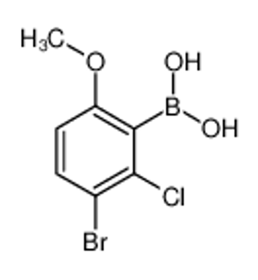 Picture of (3-bromo-2-chloro-6-methoxyphenyl)boronic acid